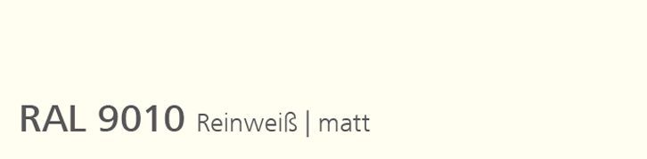RAL 9010 Reinweiß, matt