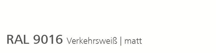 RAL 9016 Verkehrsweiß, matt