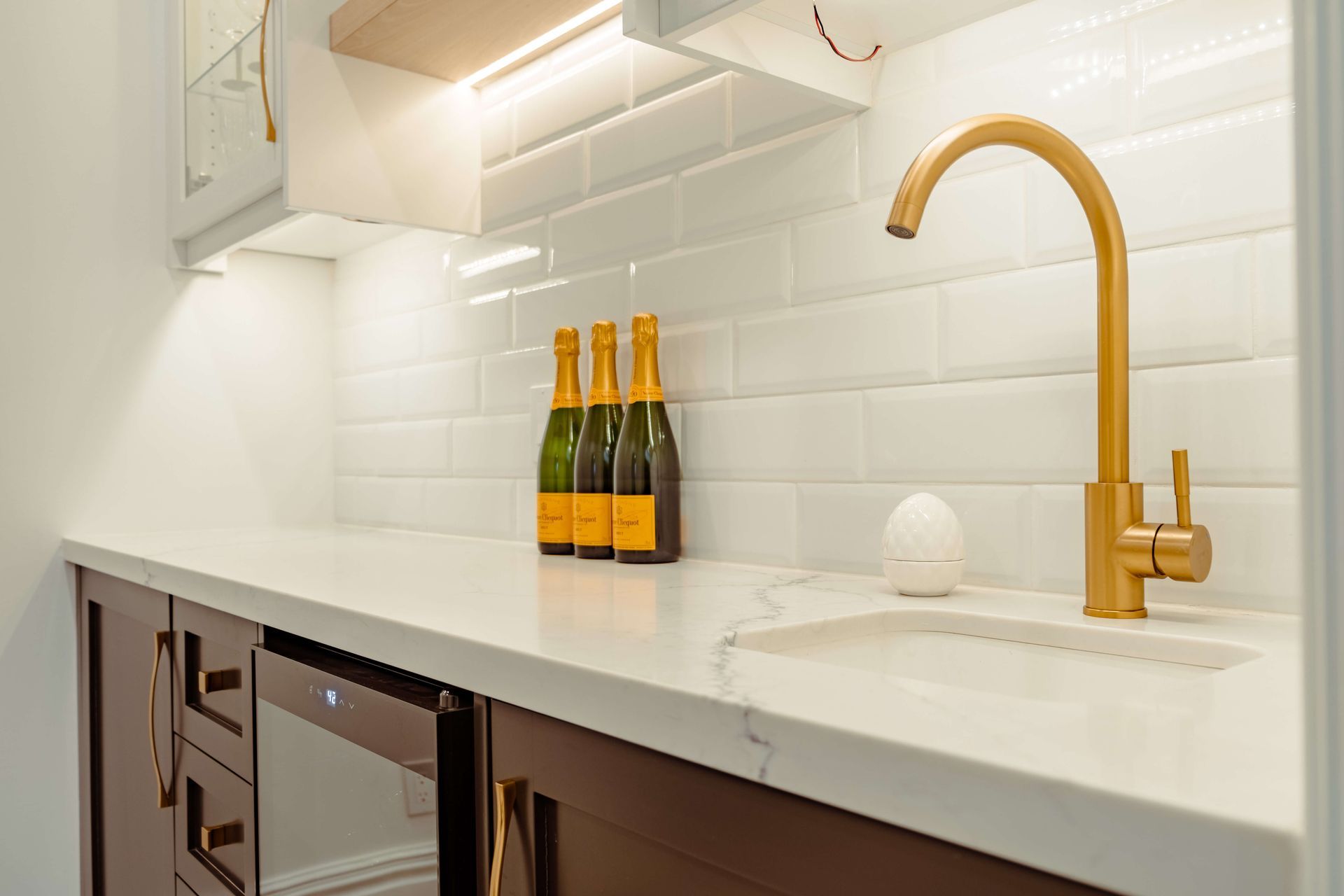 plumbing project in Kingston ON of residential bar sink