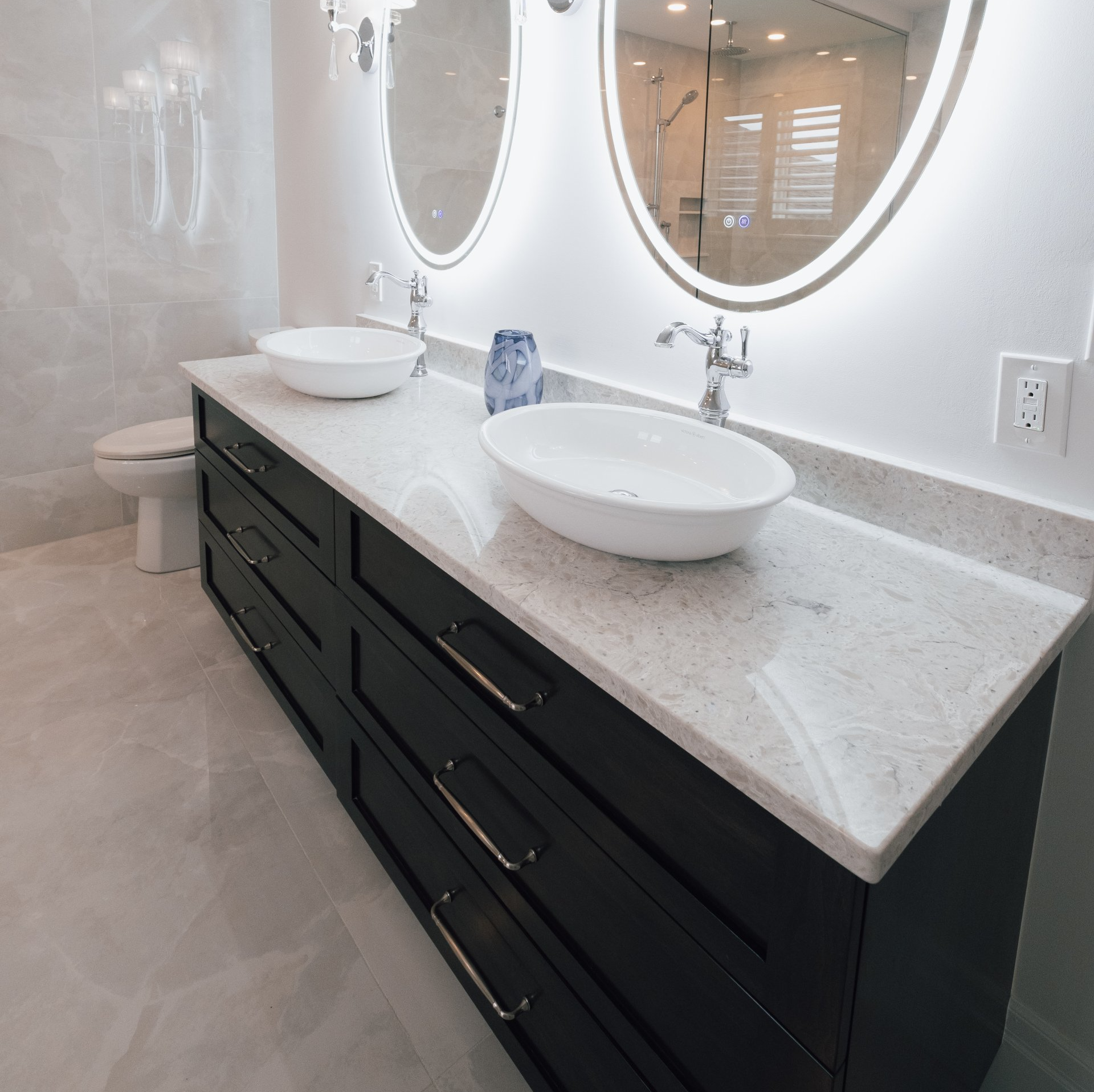 plumbing project in Kingston ON of residential bathroom sinks