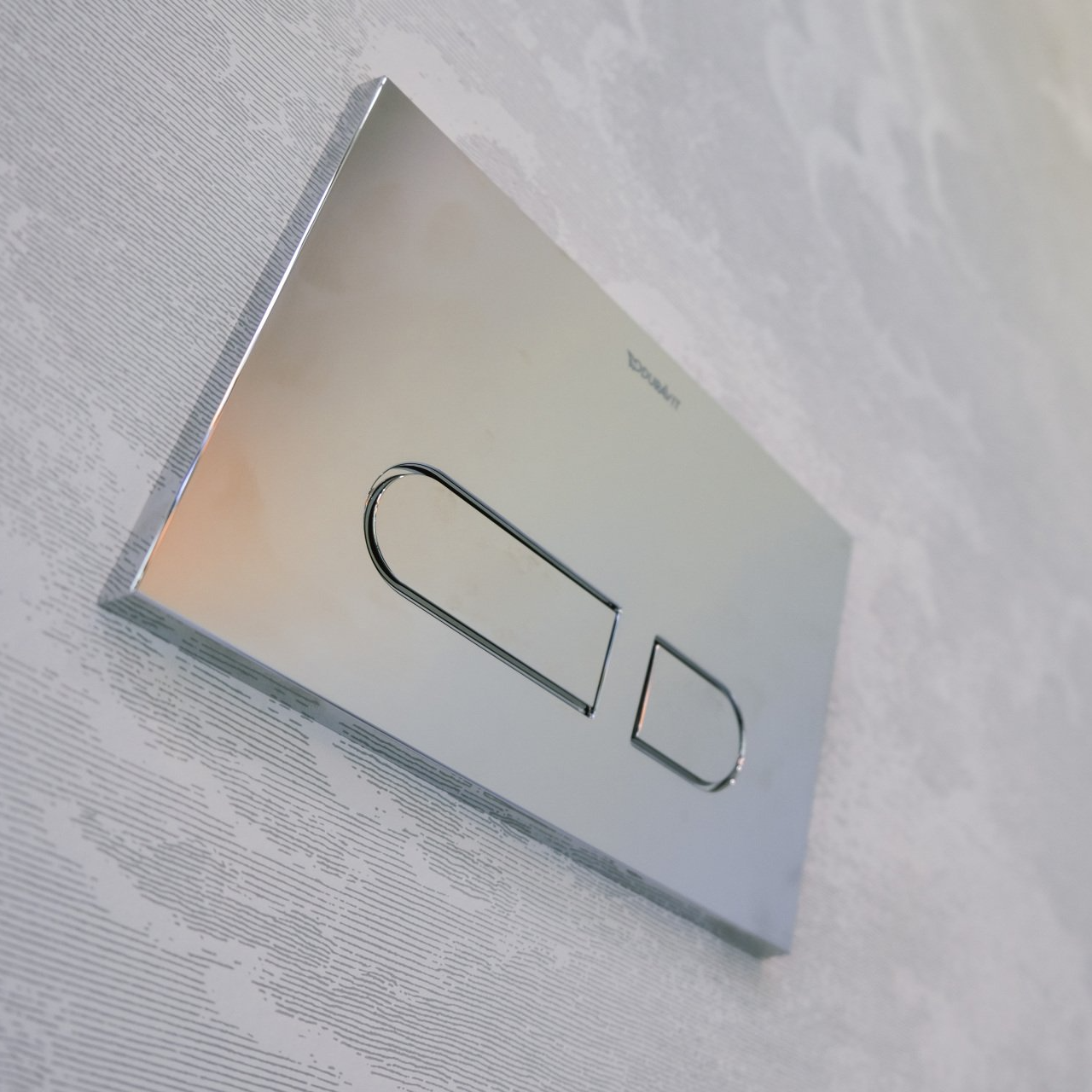 completed plumbing project residential bathroom