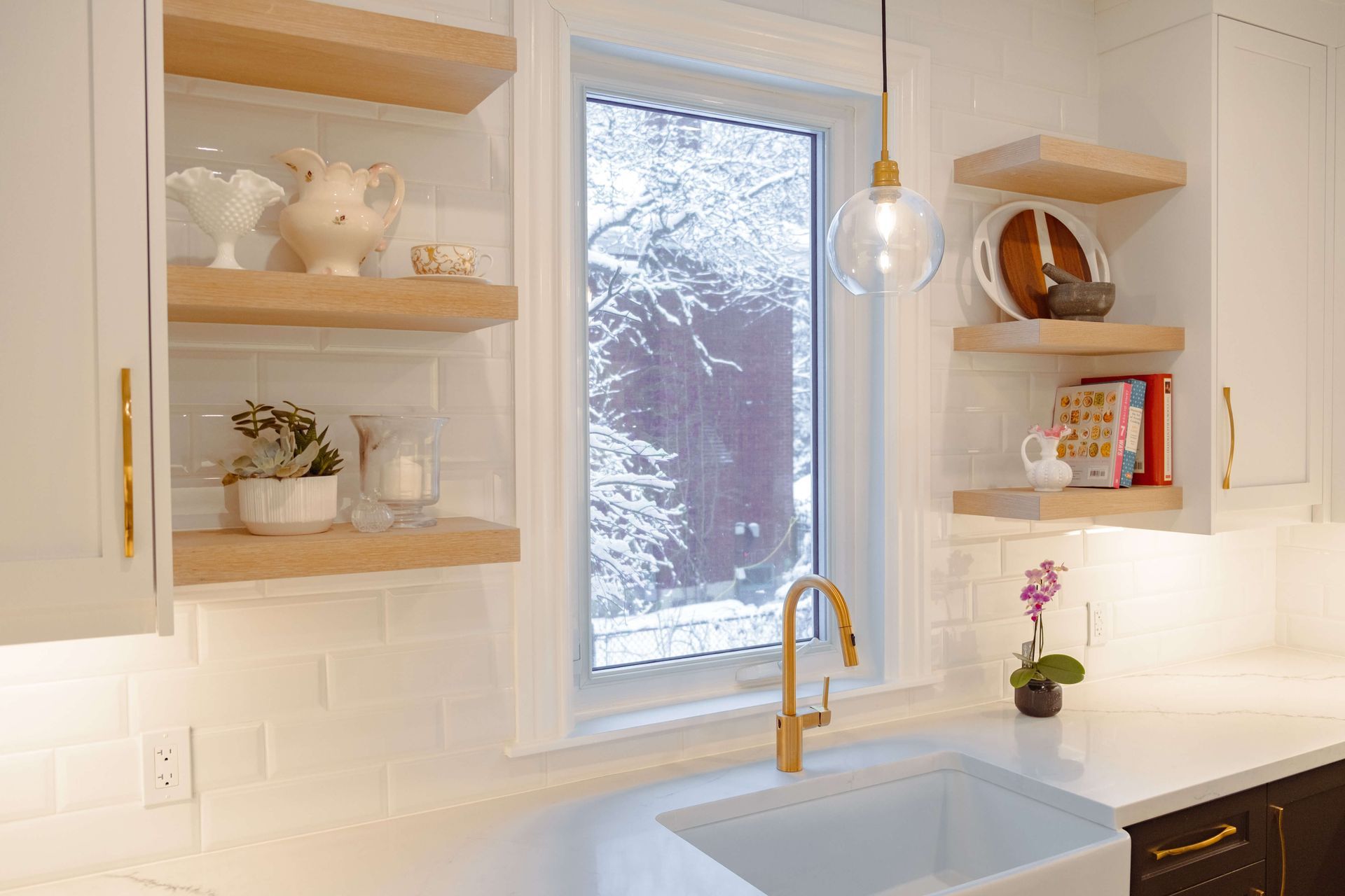 residential kitchen sink plumbing project in Kingston ON