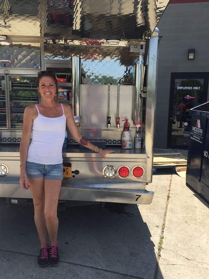 Food Truck Western New York — Woman In Front Of Food Truck in Buffalo, NY