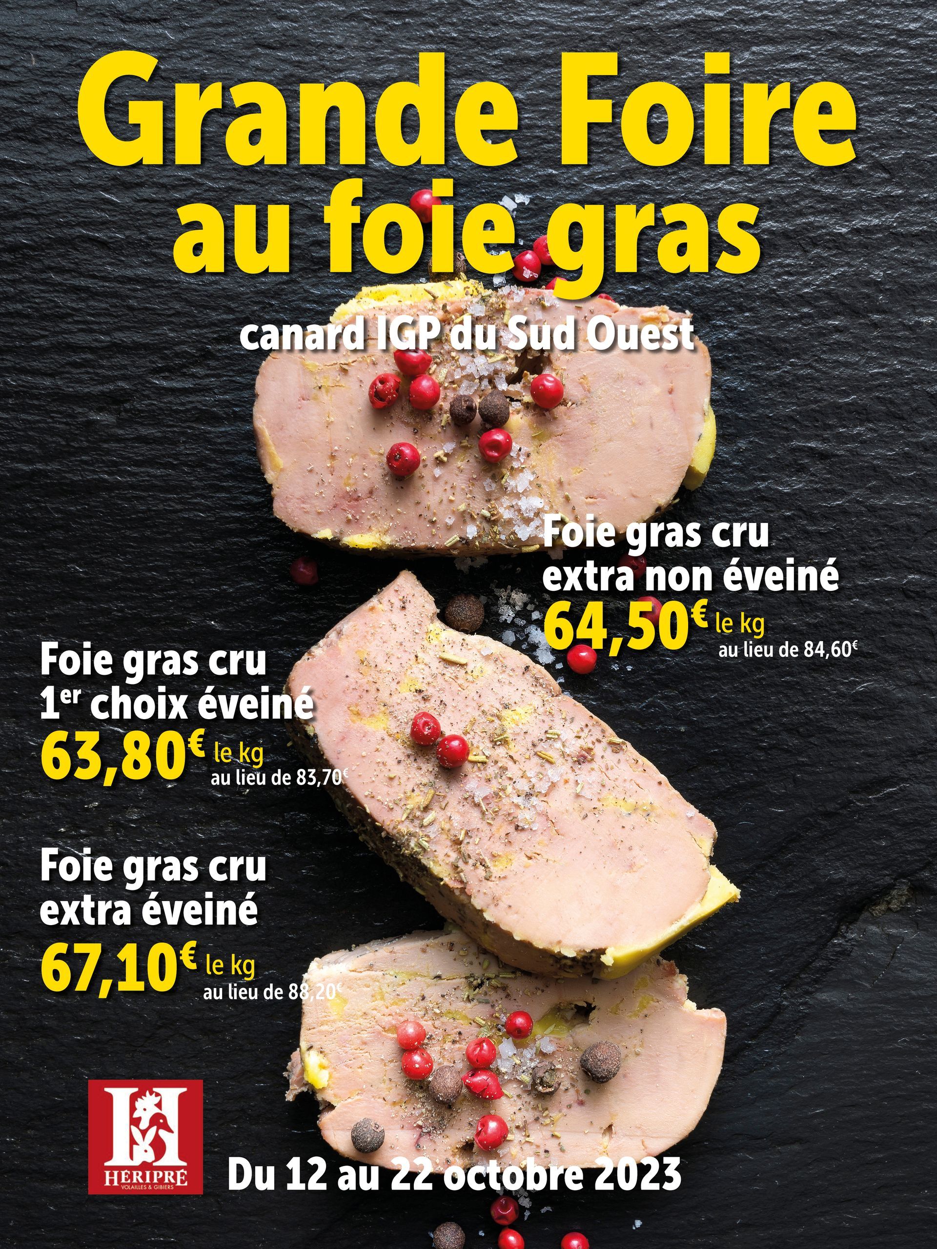 Foie Gras Cru déveiné - Foie Gras Cru Extra IGP Sud-Ouest