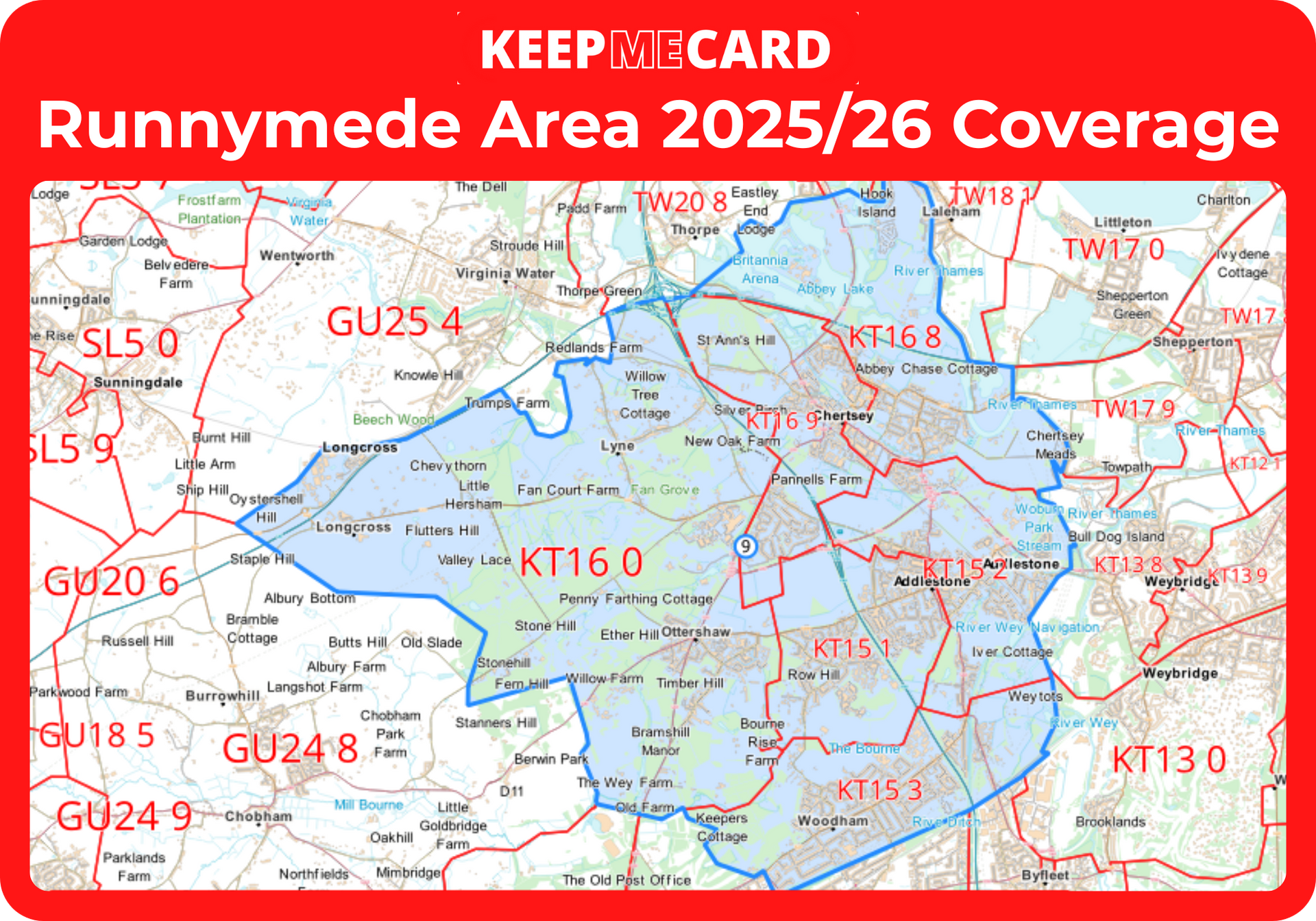 KEEP ME CARD Runnymede 2025-2026 Area Coverage