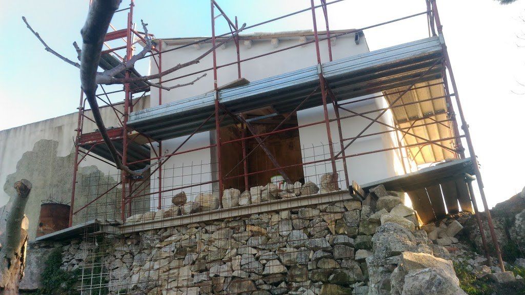 impalcatura per lavori di ristrutturazione