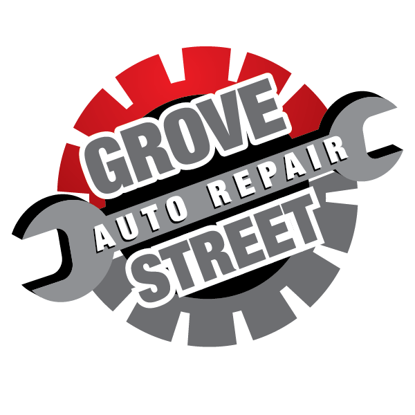a logo for grove auto repair street