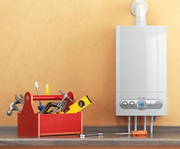 Gas Boiler and Tools — Albuquerque, NM — Donner Plumbing & Heating
