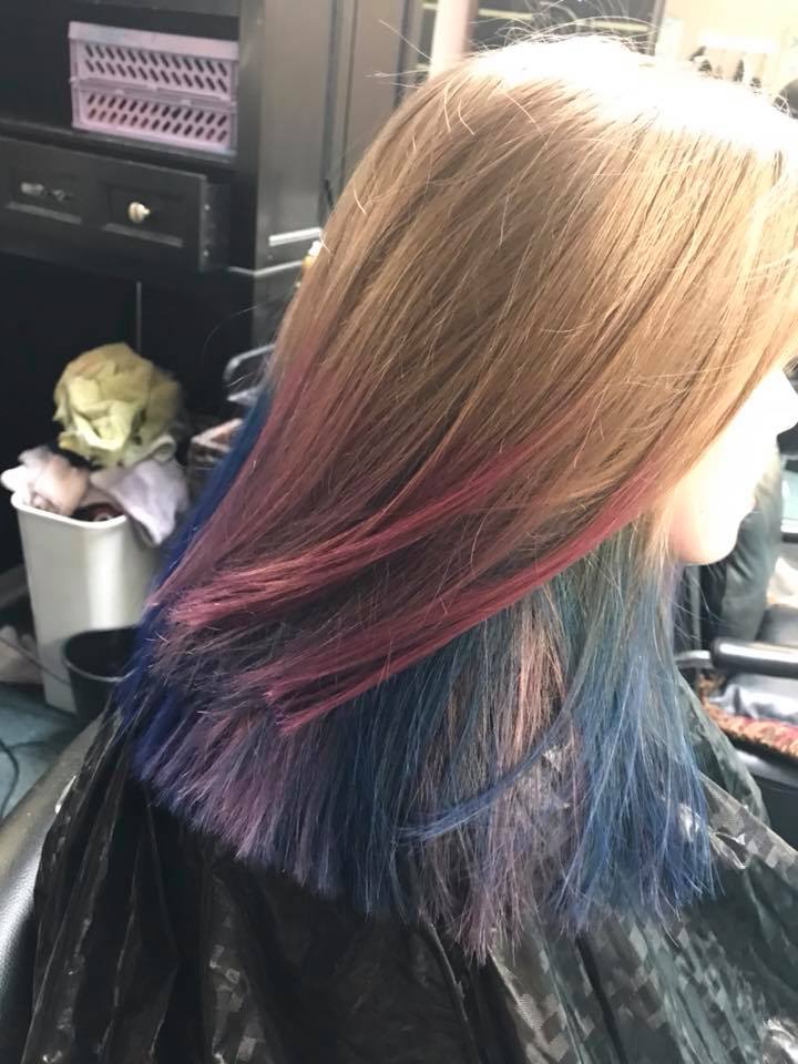mermaid-style ombre hair