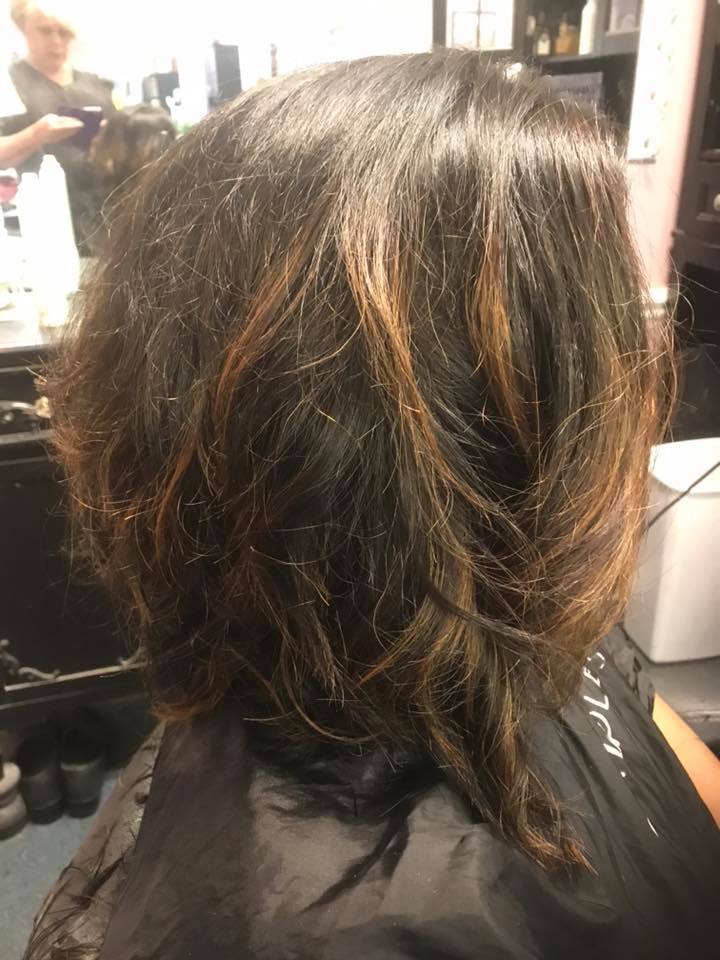 jasmine - Highlights and 11 inch hair cut