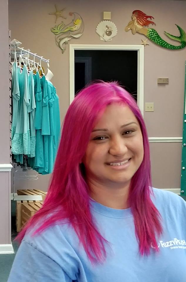 pink mermaid hair by courtney