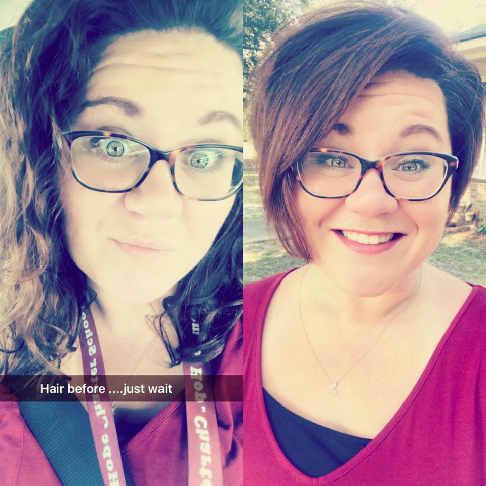 Whitney cut and color for her 30th birthday