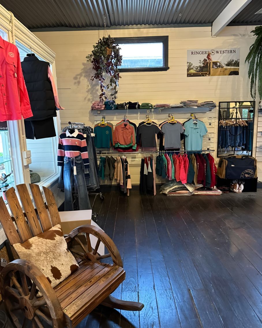 There Is A Rocking Chair In The Middle Of The Room — Shellie's Country Wear In Nabiac, NSW