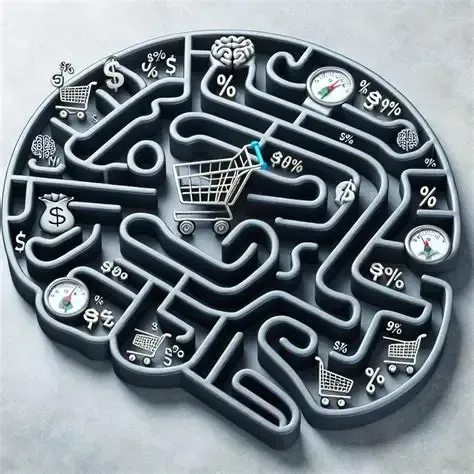 Behavioral economics in branding and consumer psychology concept illustration