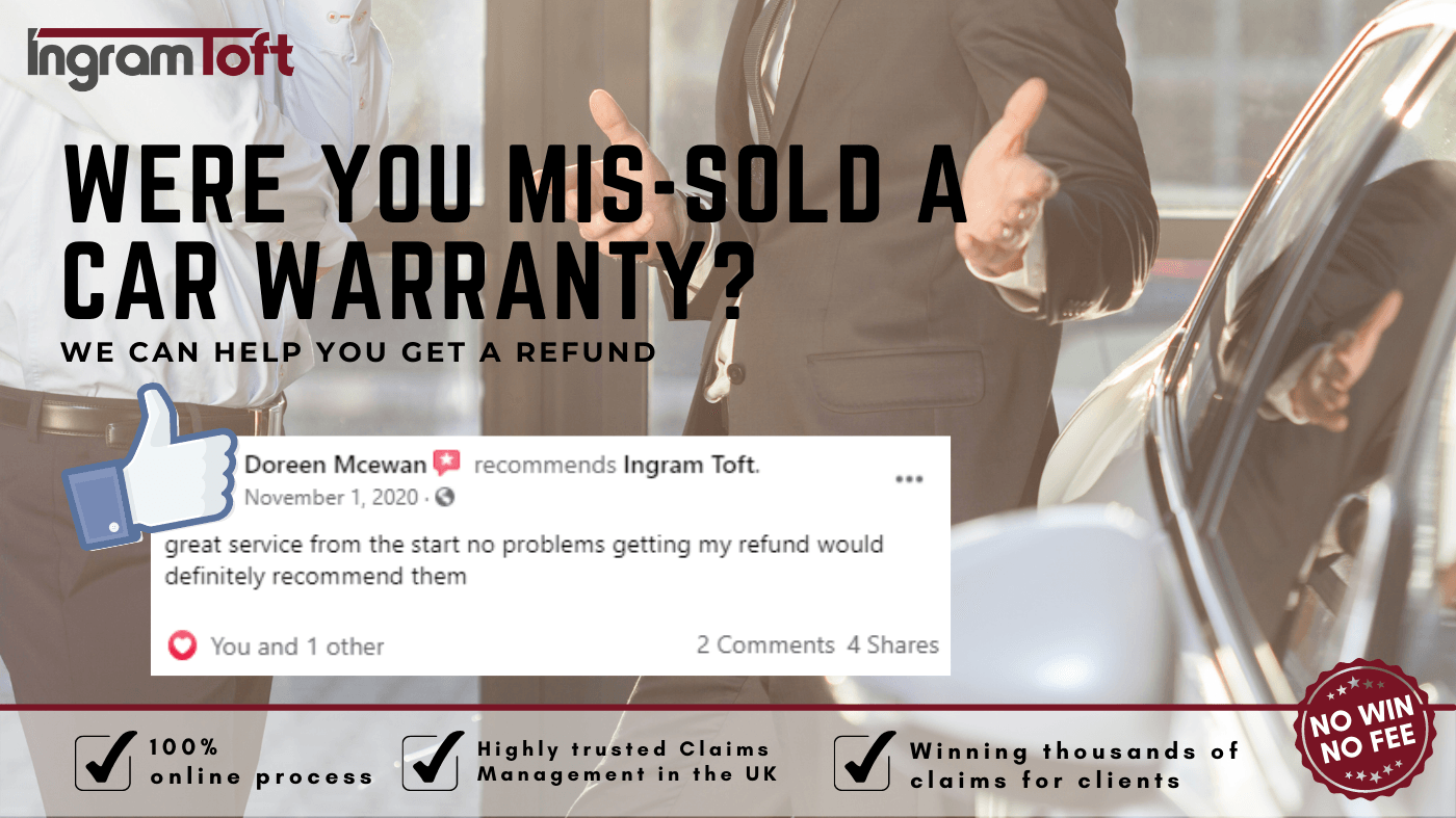 An ad for ingram loft asks if you mis sold a car