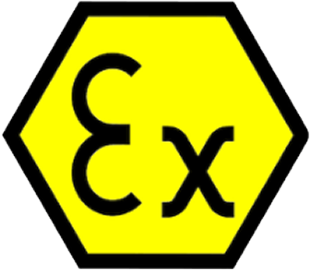 A yellow sign that says ex on it