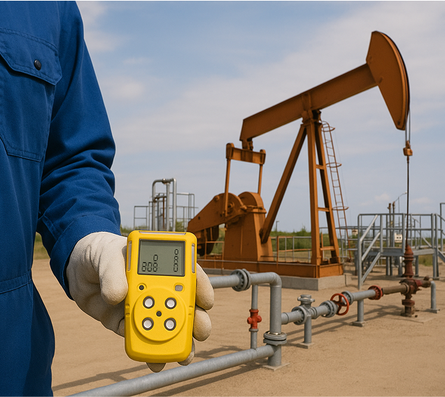 A man holding a yellow device that says 300 on it