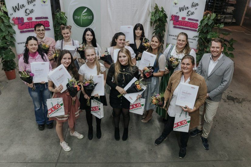 Die frischgebackenen JungfloristInnen