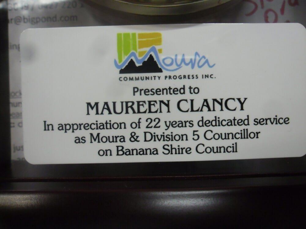 Maureen C — Engraving Services in North Rockhampton, QLD