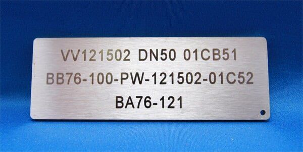 Stainless Steel Labels — Engraving Services in North Rockhampton, QLD
