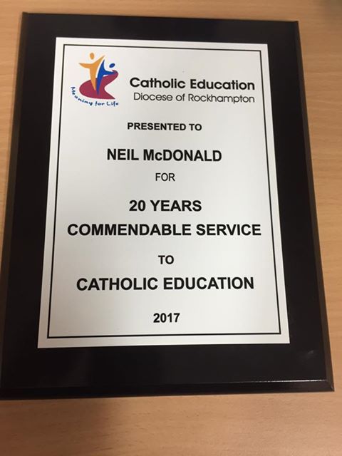 Catholic Education Service Award — Rockhampton Trophy Centre & Engraving in North Rockhampton, QLD