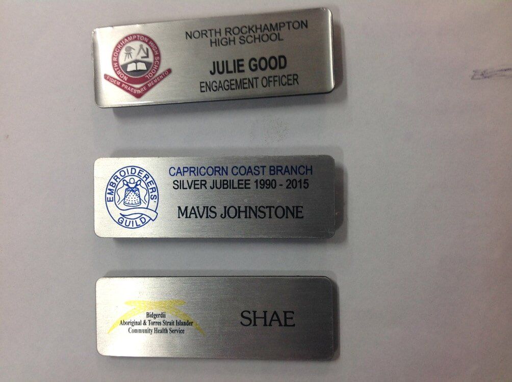 Name Badges — Rockhampton Trophy Centre & Engraving in North Rockhampton, QLD