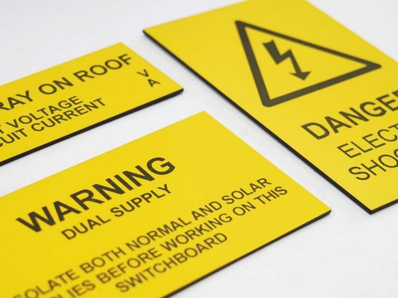 Electrical Safety Signs — Rockhampton Trophy Centre & Engraving in North Rockhampton, QLD