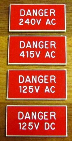 Electrical Danger Signage — Rockhampton Trophy Centre & Engraving in North Rockhampton, QLD