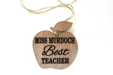 Apple Best Teacher — Engraving Services in North Rockhampton, QLD
