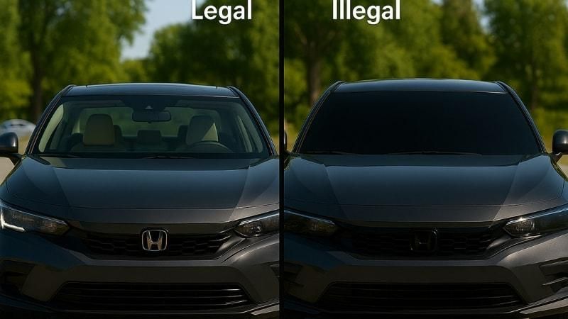 Palm Beach vehicle with tinted windows