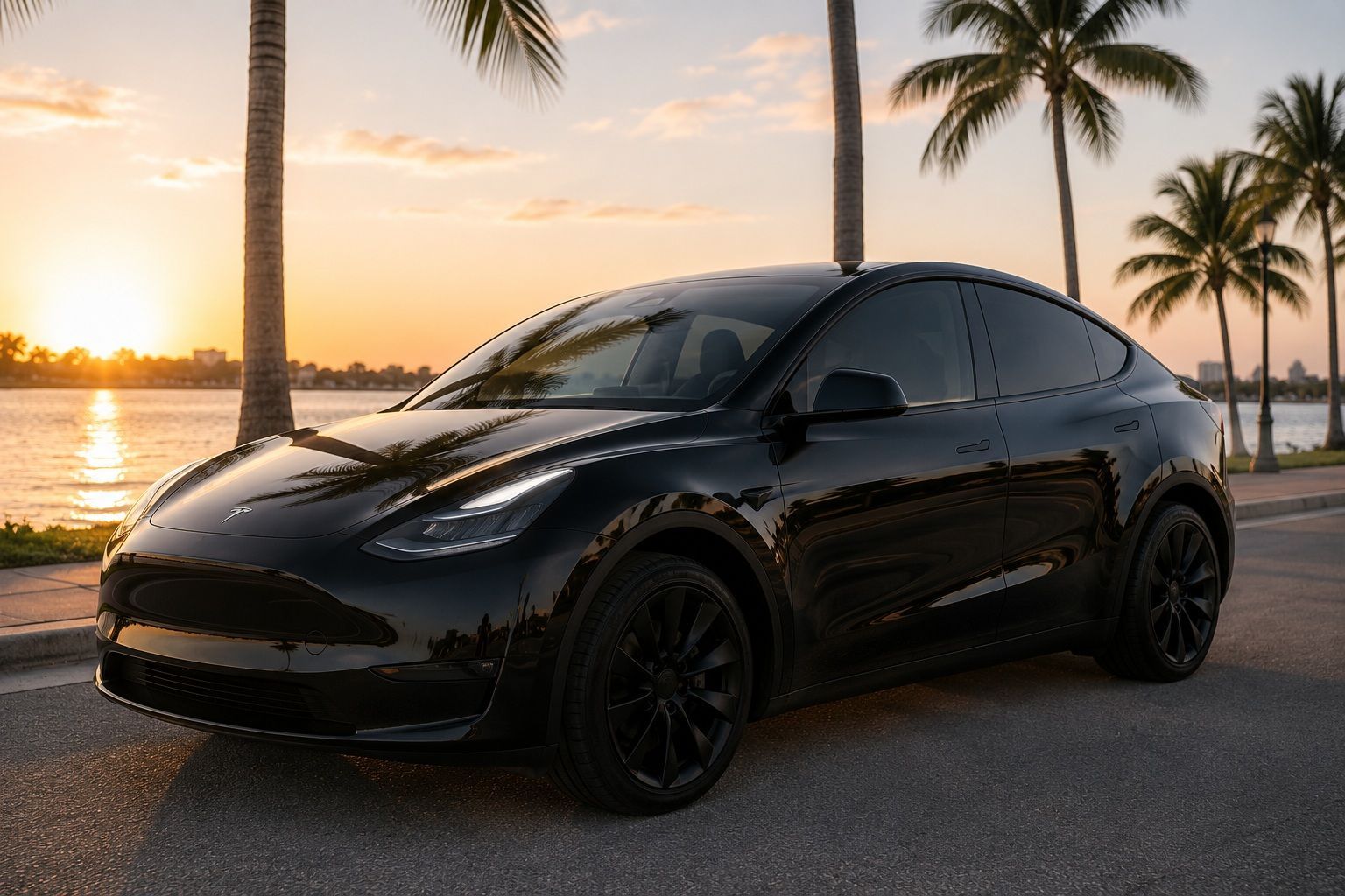 Tesla glass roof with ceramic tint