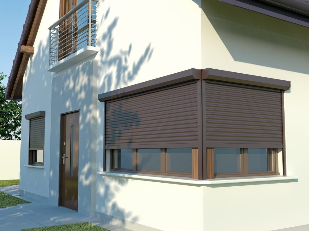 A White House With A Brown Shutter On The Window — Budget Home Improvements In Tweed Heads South, NSW