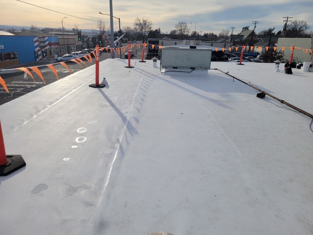 a close up of a roof with a lot of damage on it