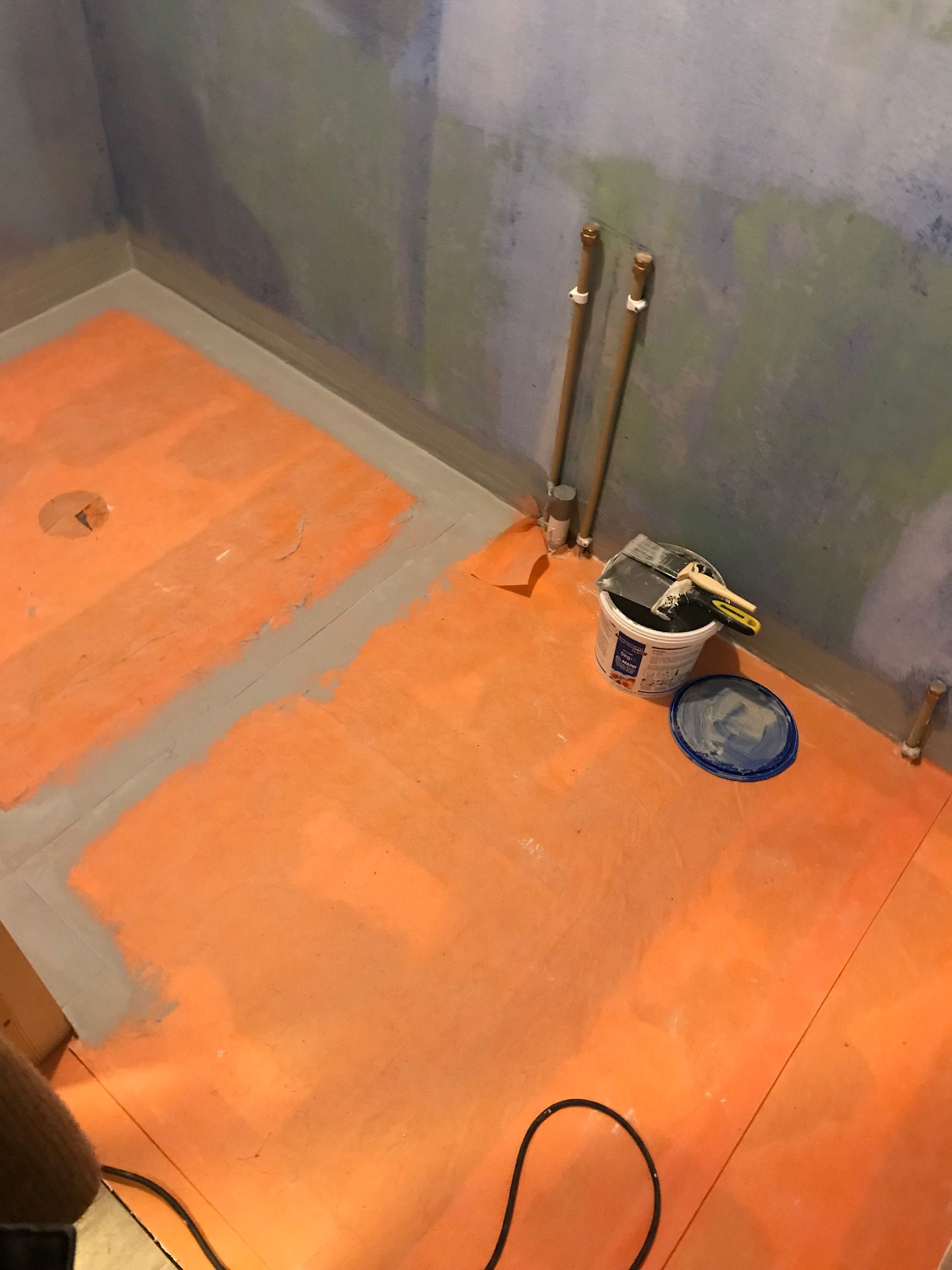 waterproofing in bathroom