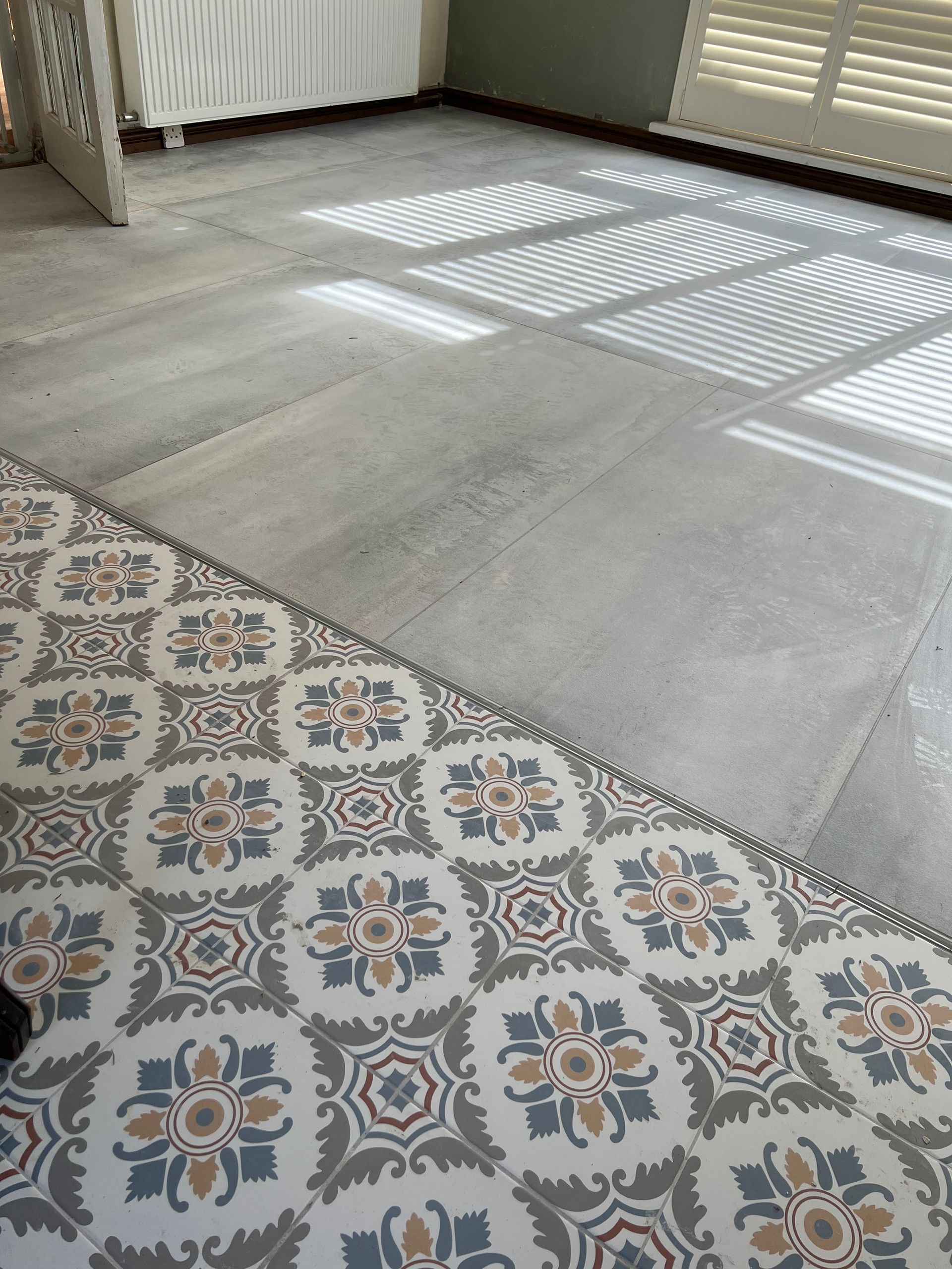 tiling floor