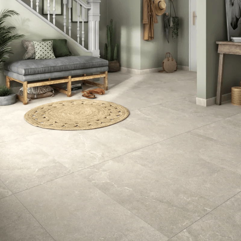 Carrelage pierre beige