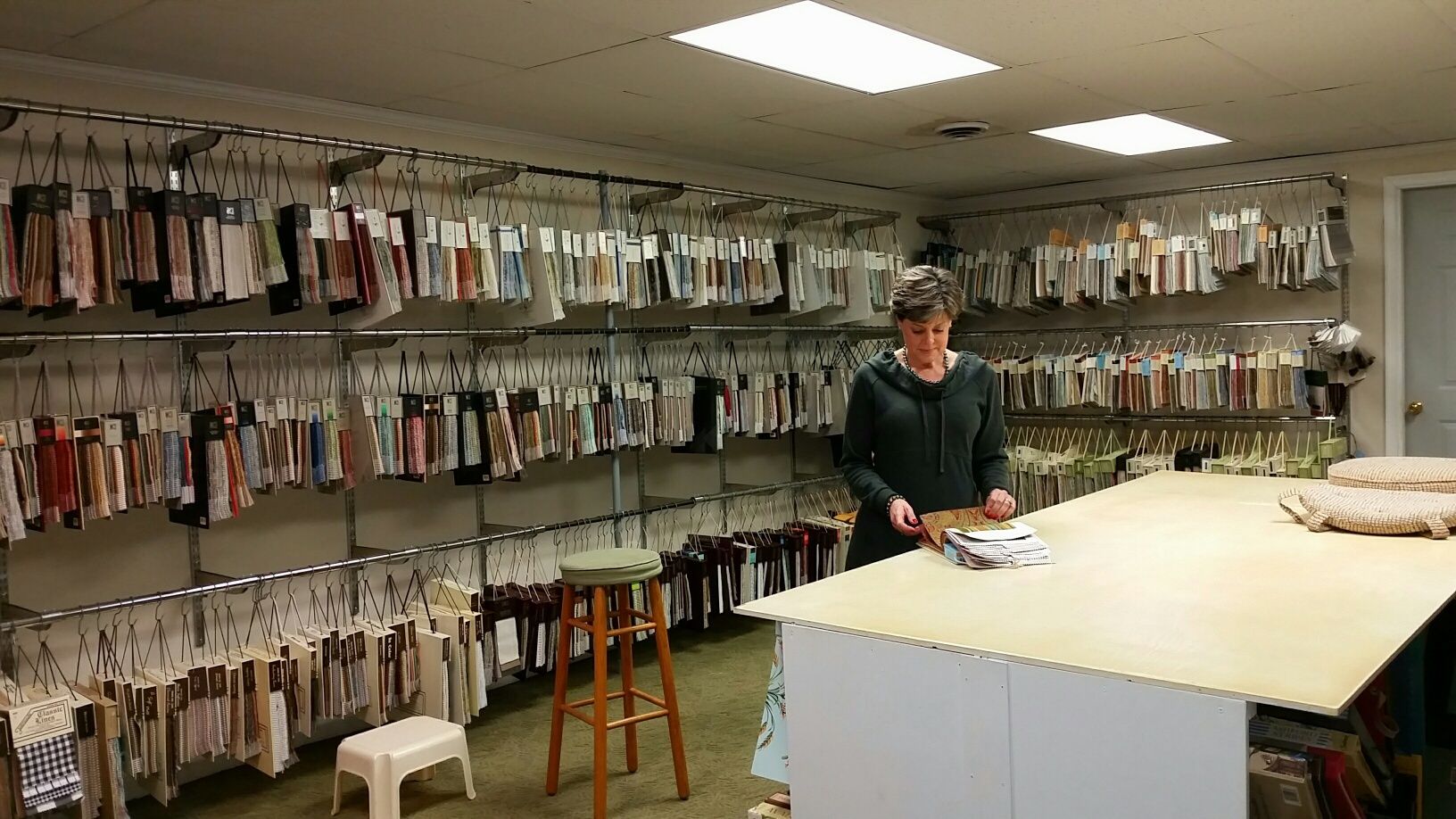 woman standing at the store