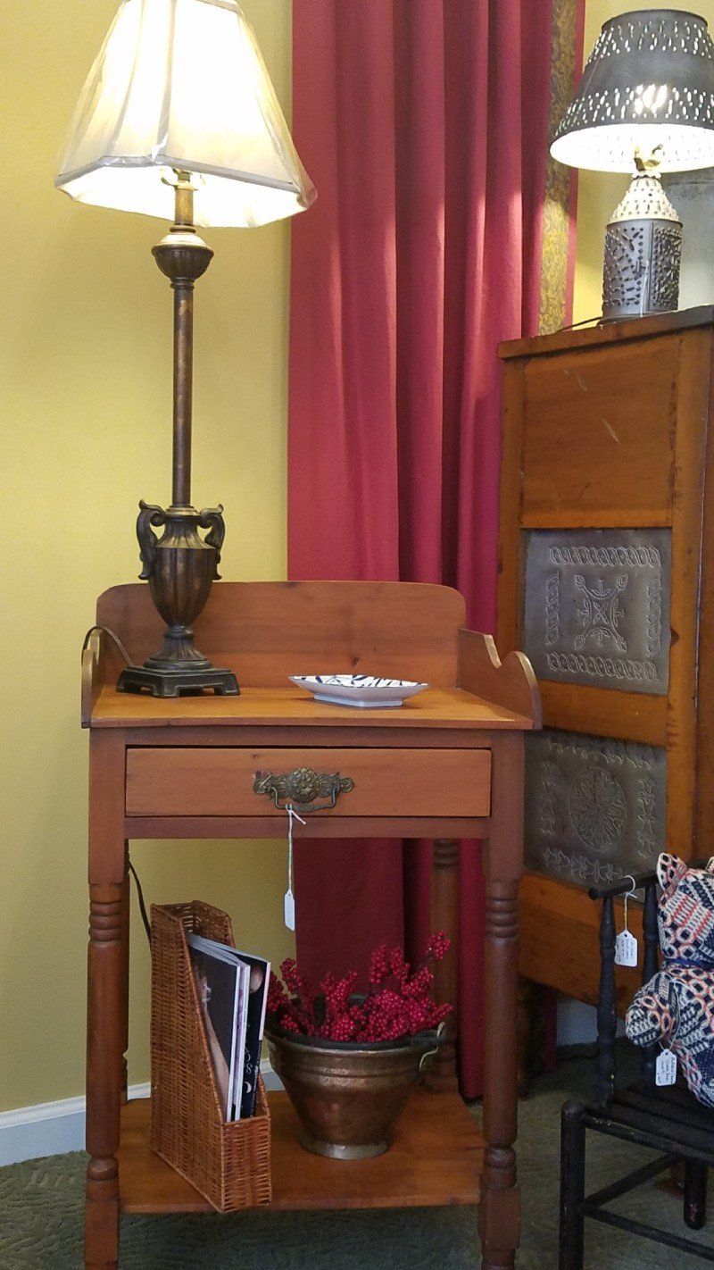 lampshade on a table