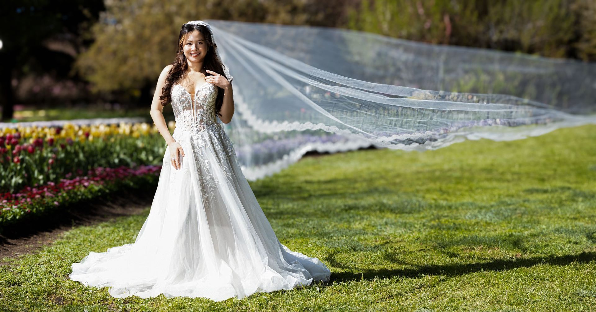 A line Corset with see through bodice