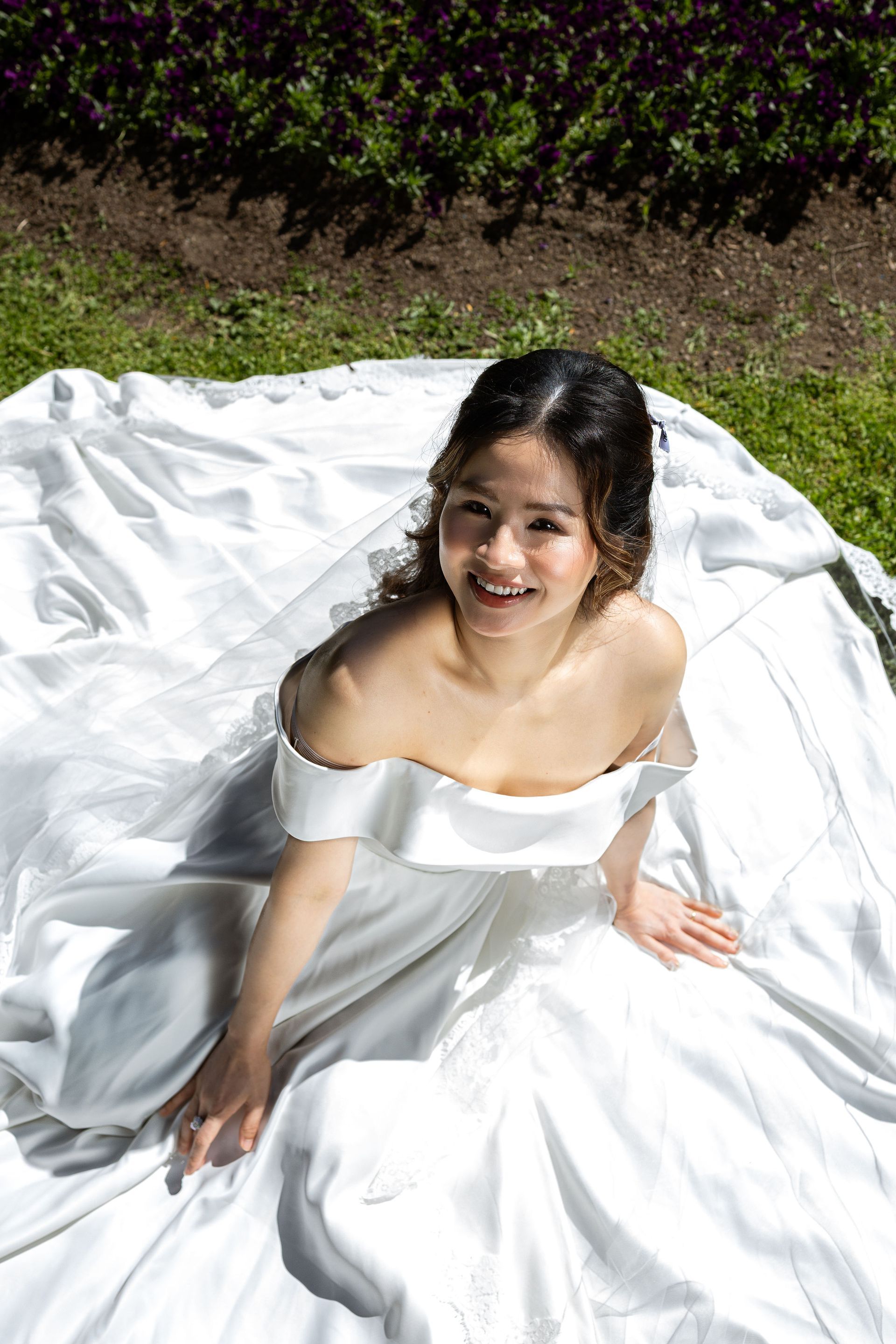 Wedding dress with beautiful train