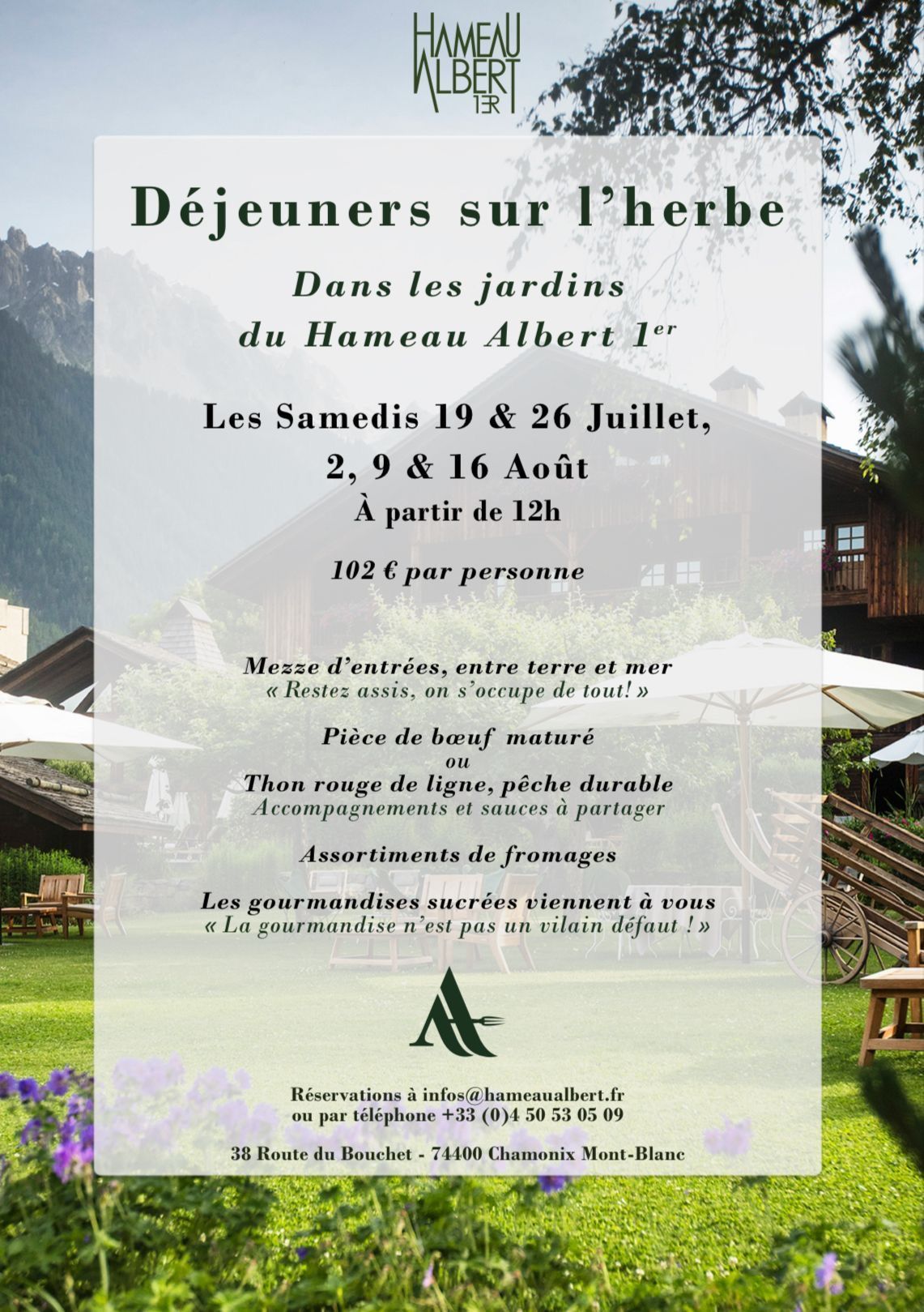 Déjeuner sur l'Herbe Chamonix Albert 1er