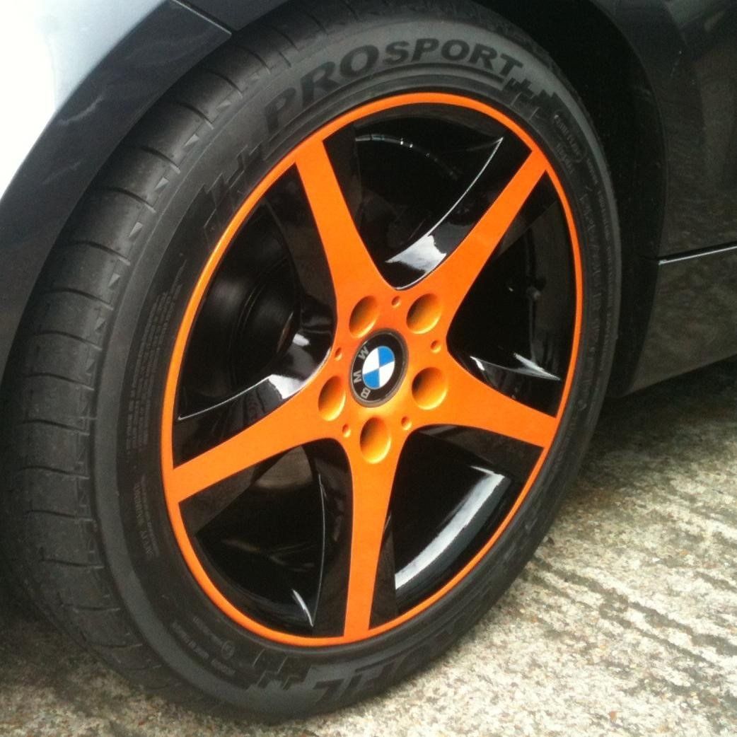 Alloy wheel colour changes by JMH Wheelmasters Ltd