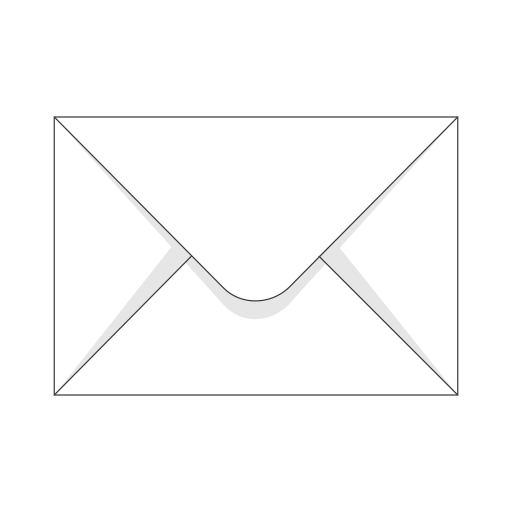 White closed envelope.