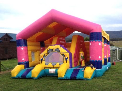 Big Pink Funhouse Jumping Castle Hire
