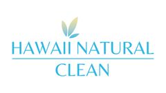 Hawaii Natural Clean logo with a blue and yellow leaf design above text.