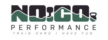 The logo for noco performance train hard i have fun