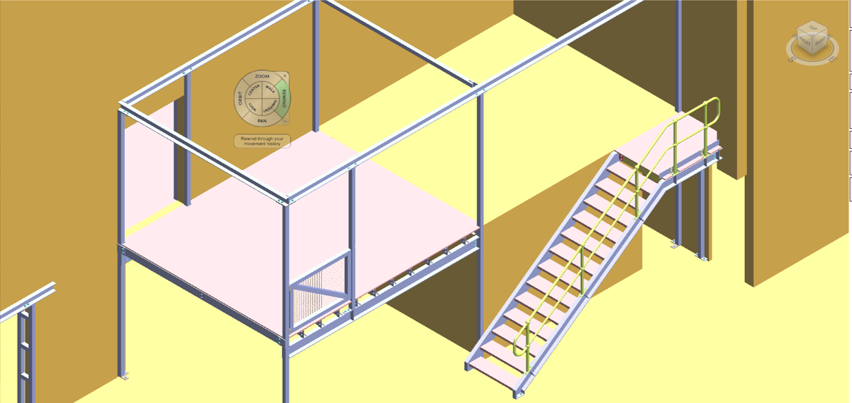 Interior design of the room by with staircase