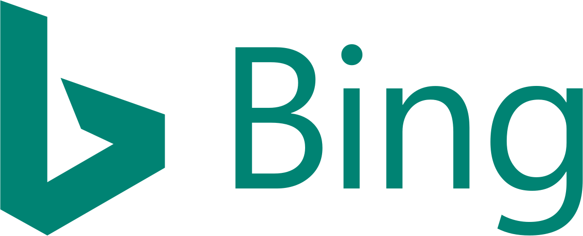 Bing logo in teal.