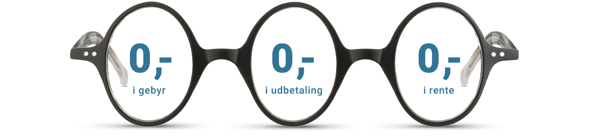 Briller udstillet; blå og lilla stel på en hvid overflade med en dekorativ vase og grønt.