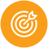 goal icon with orange circle